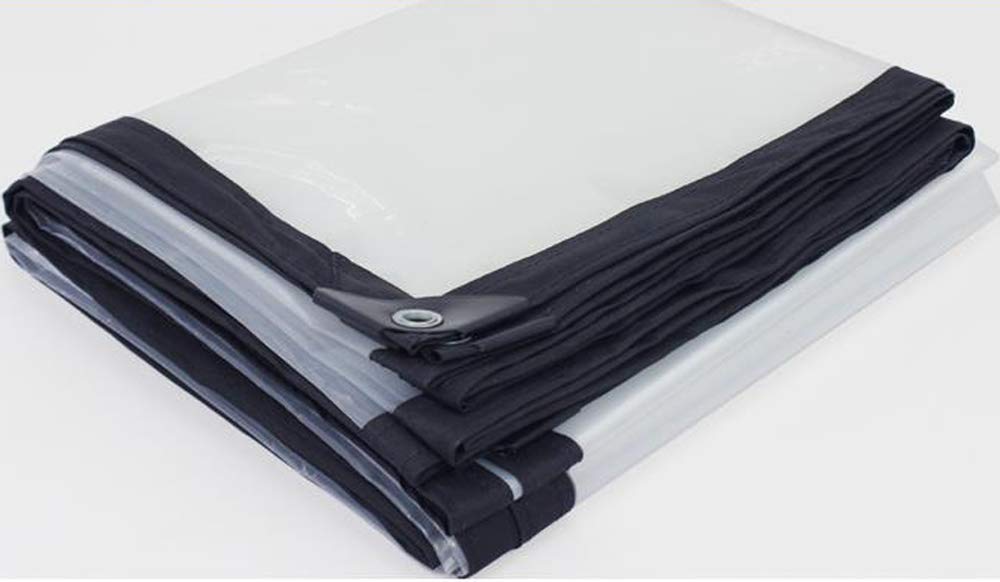 3' x 6' Clear Poly Tarp Heavy Duty with Grommets for Henhouse Porch Greenhouse Camping