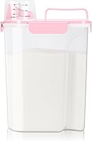 Vista 9 de TBMax Recipiente pequeño de almacenamiento de arroz, dispensador de cereales de 5 libras con taza medidora, contenedor hermético para alimentos