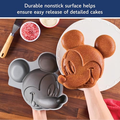 Farberware Disney Bake with Mickey Mouse Nonstick Bakeware Cake Decorating/Baking Dish, 3D Cake Pan - Gray - image 3