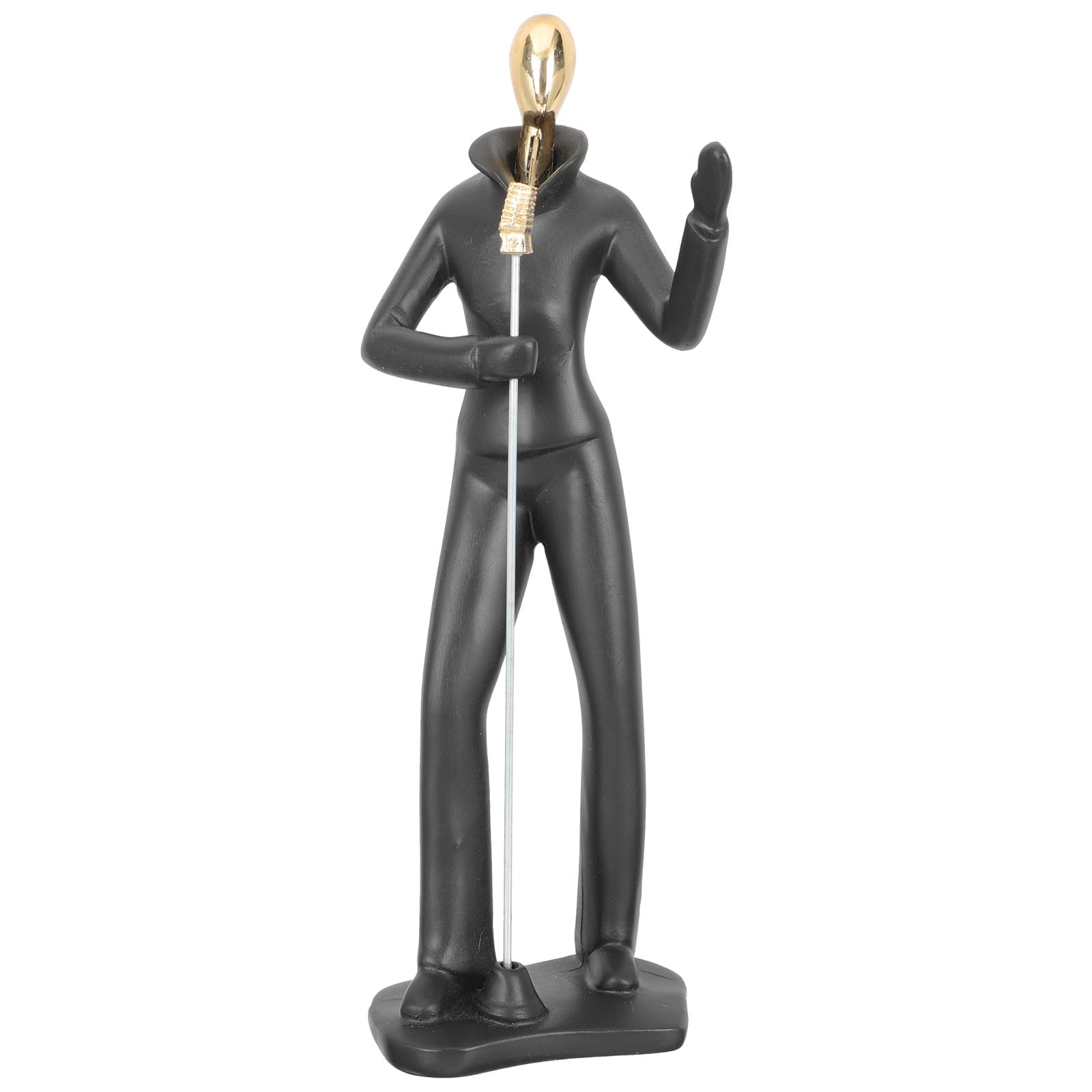Ambiance artistique et élégante avec cette statue de musicien