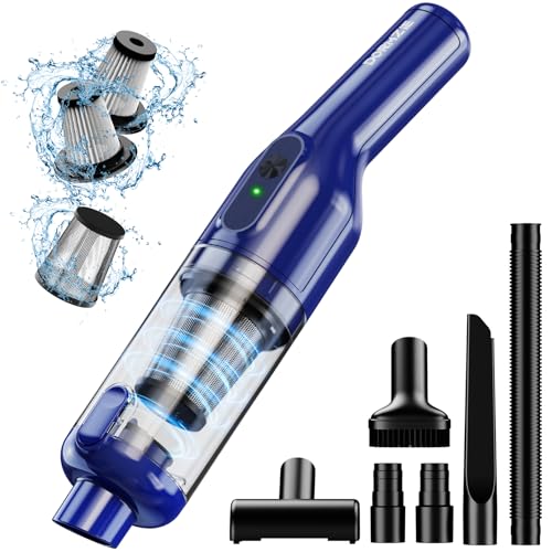Handheld Vacuum Cordless Car Vacuum with 16000Pa Powerful Suction Lightweight at 13 lbs Rechargeable Vacuum Cleaners for Home Office Car Pets with Brushless Motor Multiple Accessories