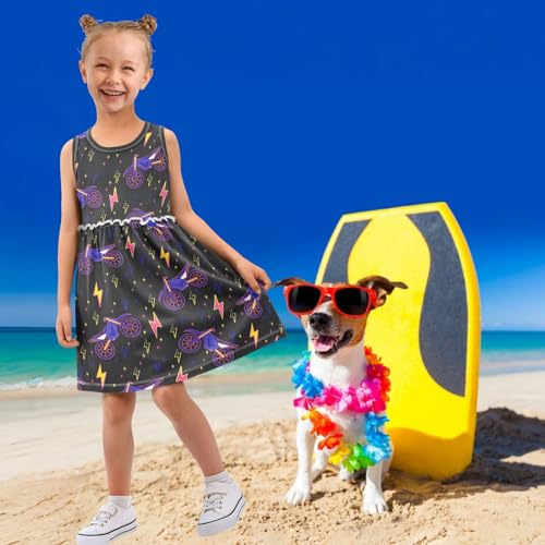 Toddler Girl Sleeveless Dress Cotton Casual Sundress for 2-10 Years4