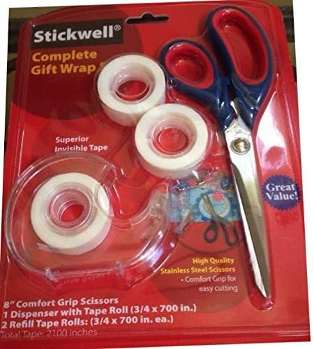 Stainless Steel Scissors and Dispenser with Tape Roll