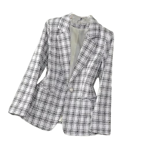 Blazer à carreaux rétro grande taille idéal pour vos réunions d'affaires