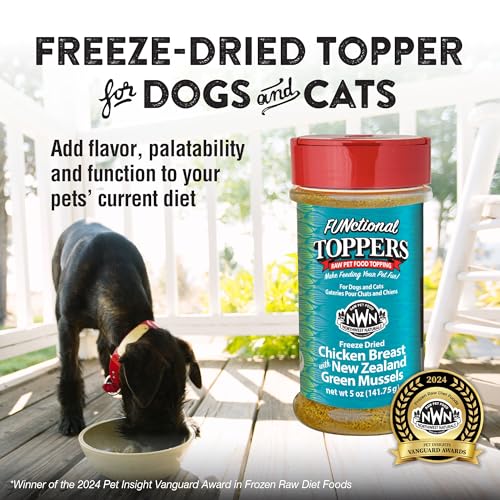 Image of Northwest Naturals Freeze-Dried Chicken Breast with Green Lipped Mussels - Functional Topper - for Dogs and Cats - Healthy, Limited, Human Grade Ingredients, All Natural, Made in USA, 5 Oz (Pack of 1)