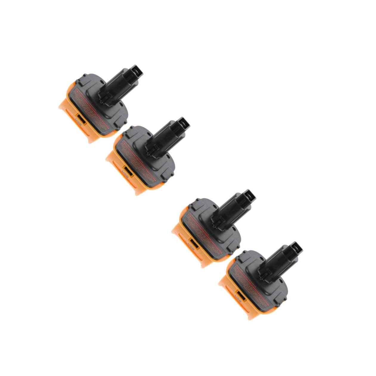Tofficu 4 Set Adattatori Per Batterie Caricabatteria Portatile Adattatore Per Caricabatterie Doppio Adattatori Convertitori Per Batterie Convertitore In Abs