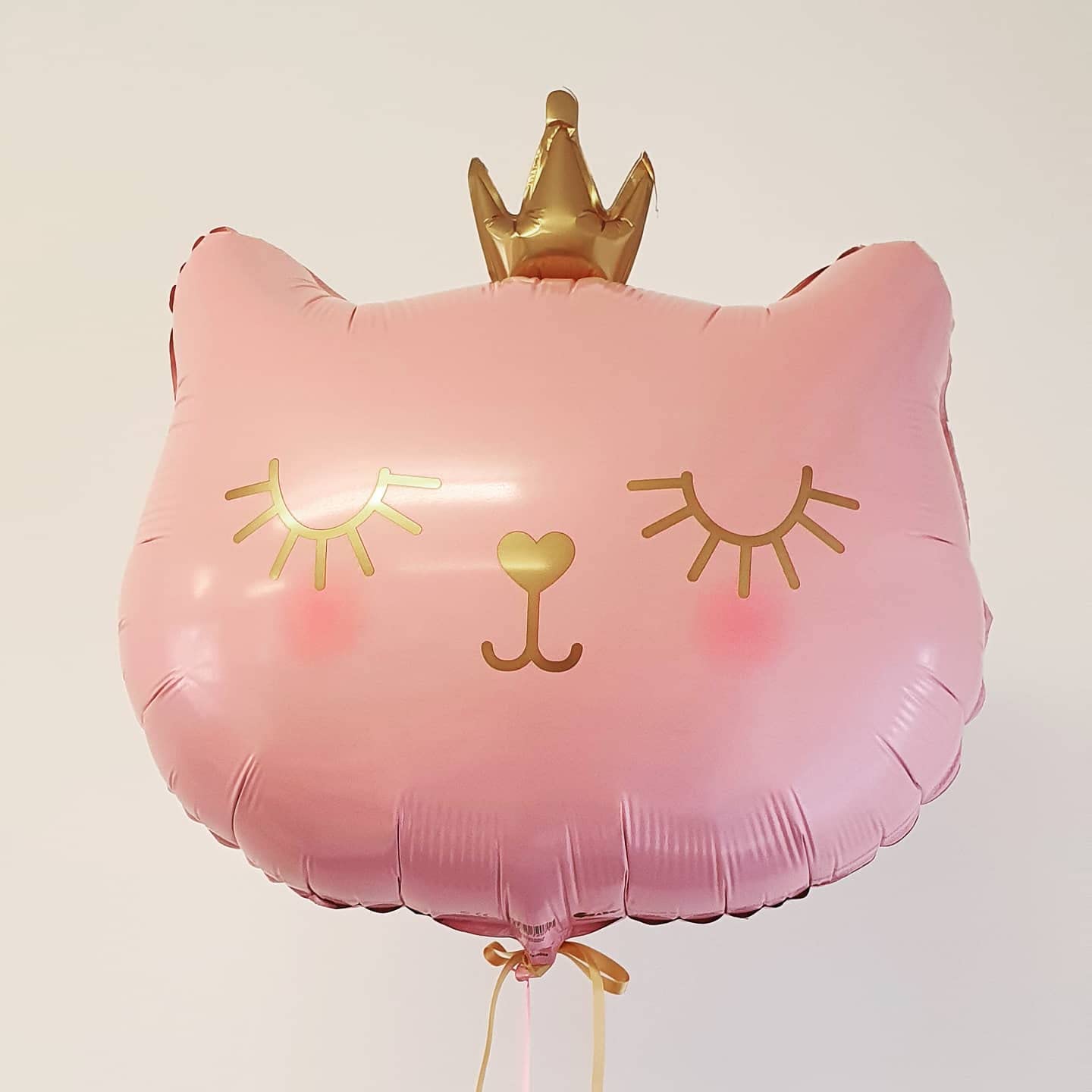Amazon | ピンクの猫のバルーン 22インチ 愛らしいピンクの王冠 子猫の