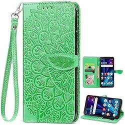 Cargador Inalambrico Lg K61 BaiFu Fundas para LG K61 Tarjetero y Pulsera, Magnetico Wallet Case para LG K61, Cartera Carcasa para LG K61 los Mujere-19