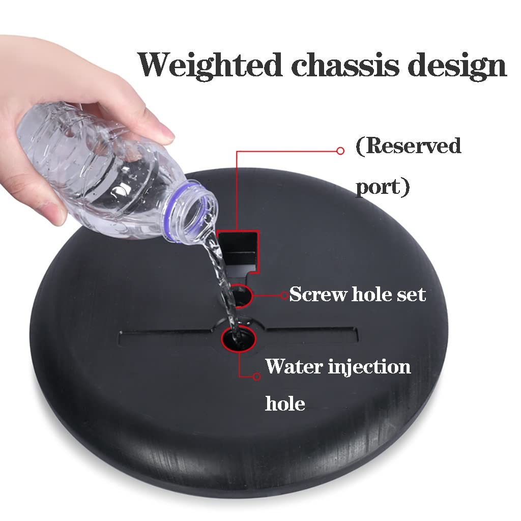 Soporte ajustable para letreros de menú de piso, soporte de póster reemplazable con base estable para menús, avisos y pantallas (A4)