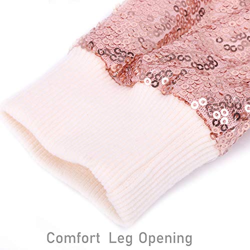 Cilucu Kids Jackets Girls Boys Sequin Zipper Coat Jacket For Toddler Birthday Christmas Clothes Hoodie Rose Gold 4-5T #TOP5