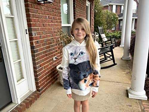 SAYM Big Girls Galaxy Fleece Pockets Sweatshirts Jacket Pullover Hoodies4