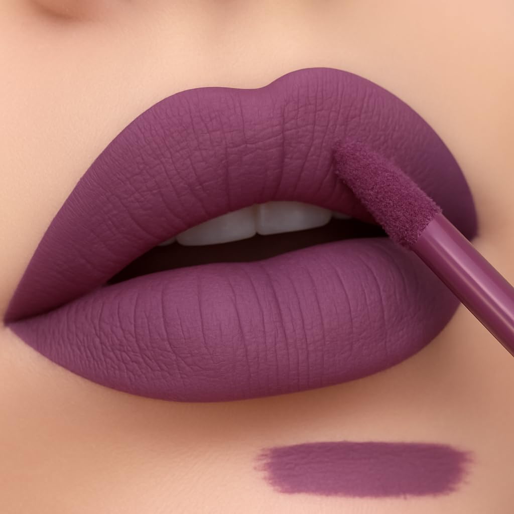 Bellabloom Matte Liquid Lipstick, Purple, Long-Lasting-image-38