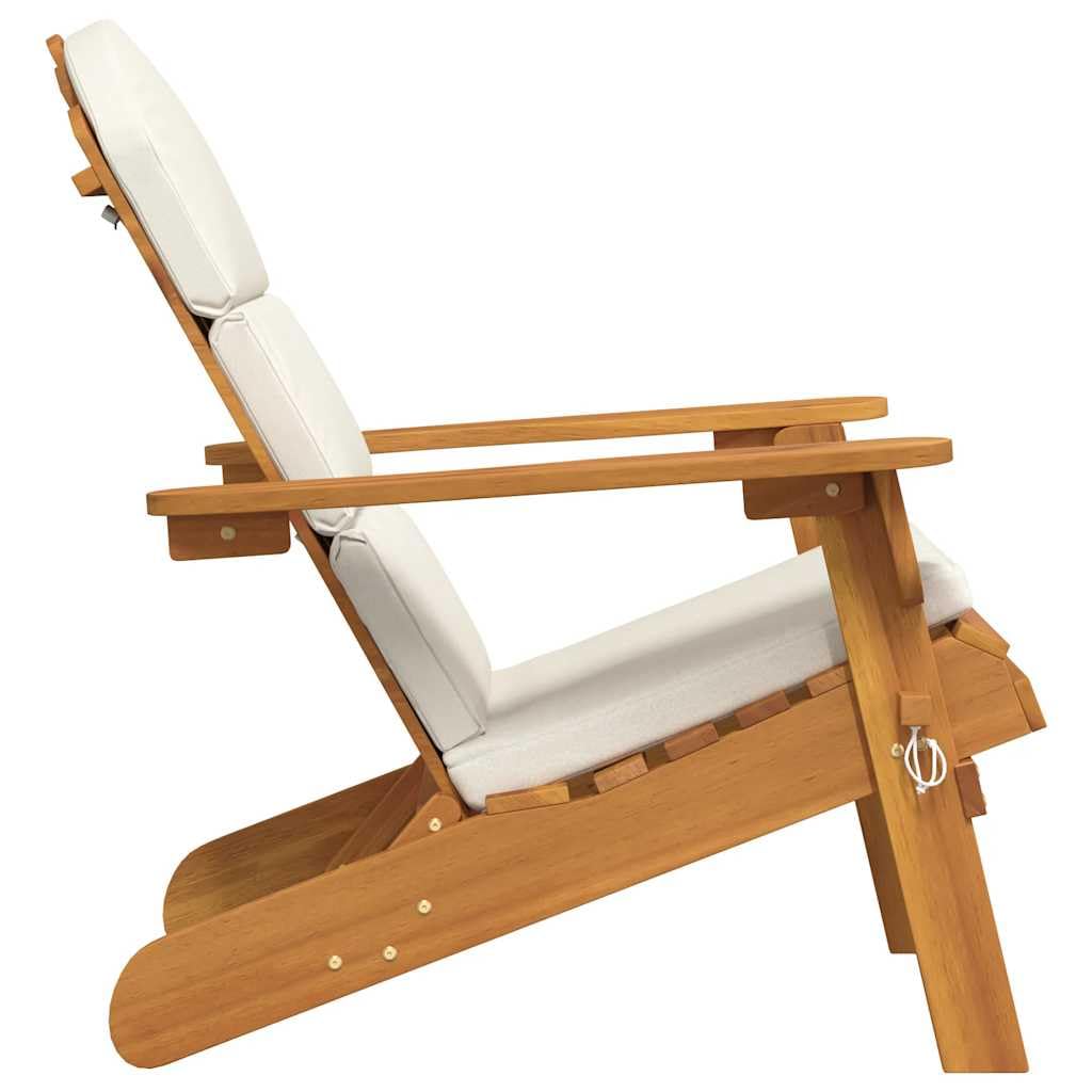 vidaXL Adirondack-Gartenstuhl mit Kissen Massivholz Akazie