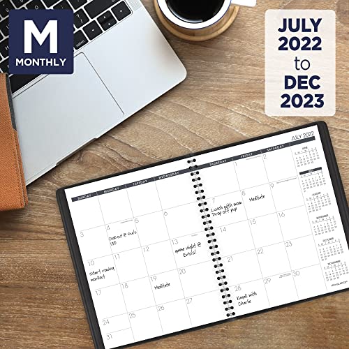 AT-A-GLANCE 2022-2023 Planner, Monthly Academic, 7" x 8-3/4", Medium, Black (7012705) - Image 2