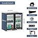 ICECASA Beverage Refrigerators 2 Glass Door Back Bar Refrigerator Commericial Counter Height Refrigerator LED Lighting Merchandiser 7.8 Cu.ft for Soda Beer