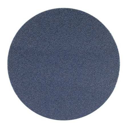 PSA Paper Disc, 5in Dia, 80 Grit, Blue, PK50