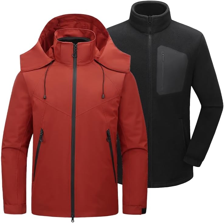 Mens Rain Coat Waterproof With Hood Sport Coat For Men Windbreaker Lightweight Raincoat Cycling Golf Travel Fishing