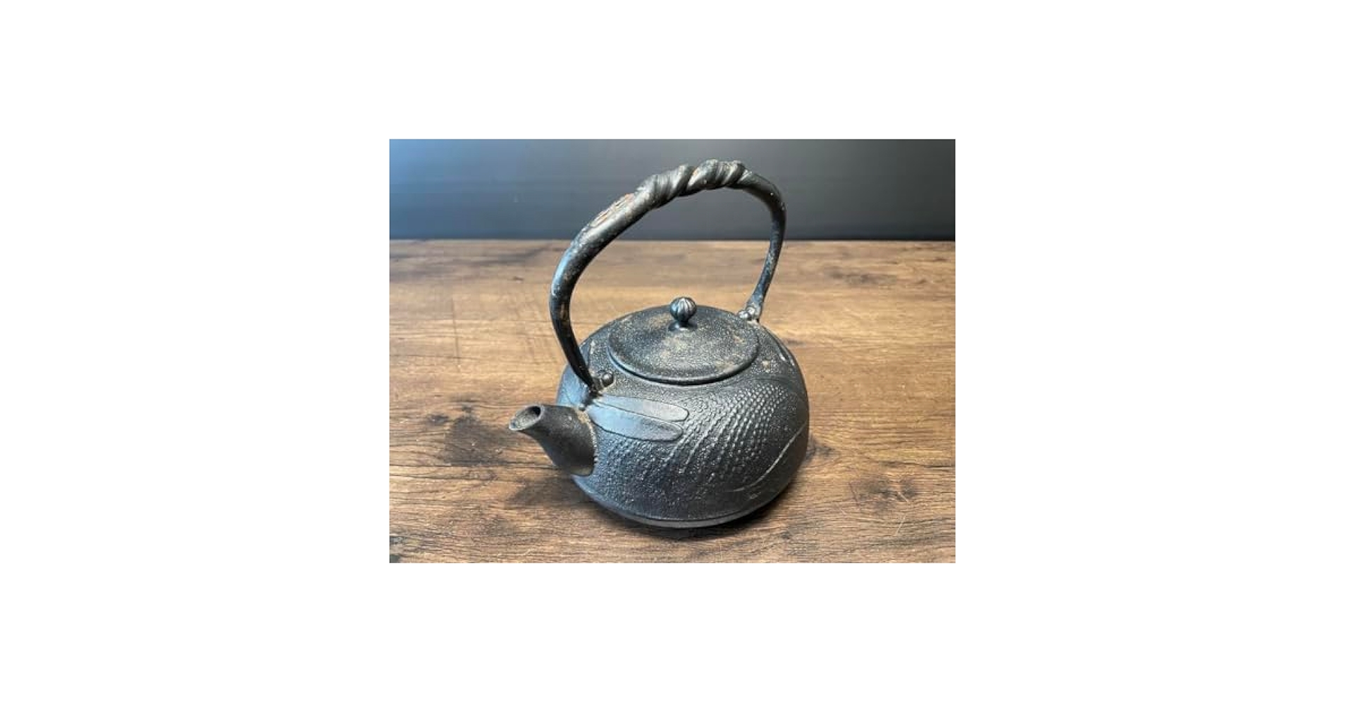 タ*ん様 鉄瓶 南部鉄瓶 宝生堂 蜻蛉芒紋 捻持手 鉄瓶 鐵瓶(SXZ53