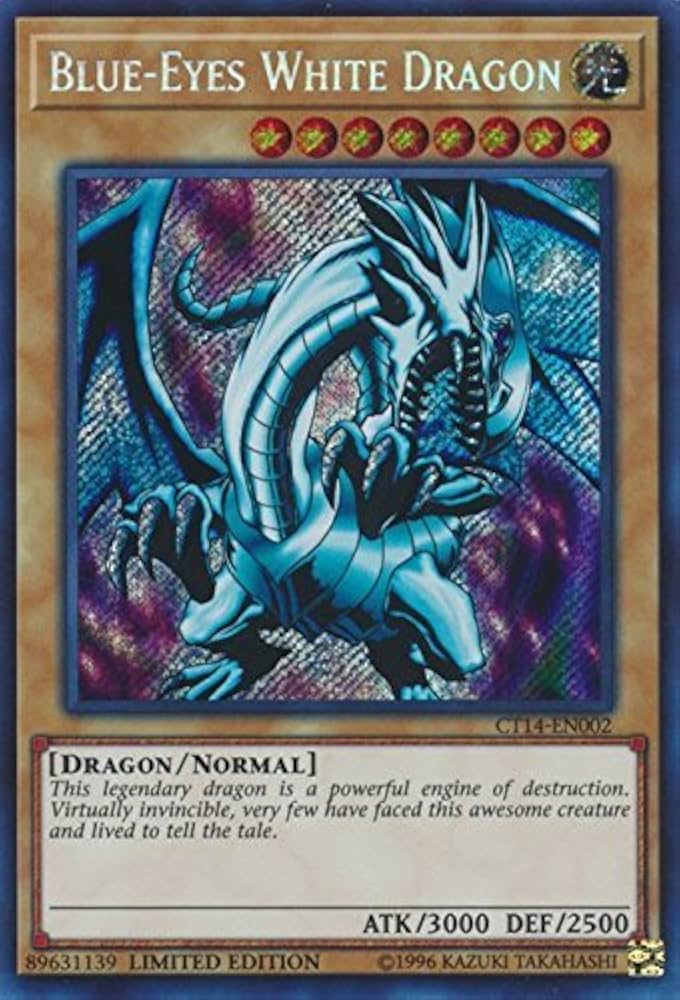 Blue-Eyes White Dragon - CT14-EN002 - Secret Rare - Limited