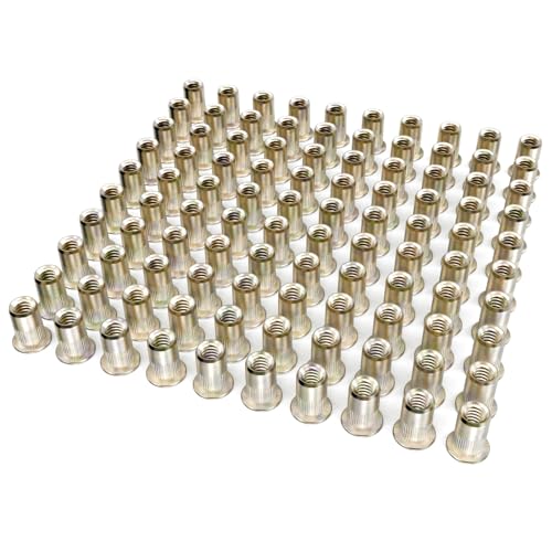 Welderelite BRITISH 100-PIECE SET Rivet Nuts, 100 Pieces 1/4-20Unc Zinc Plated Iron Rivet Nuts thumb #6
