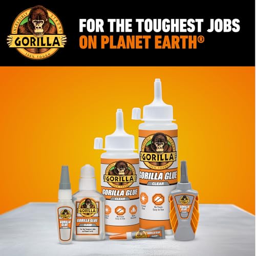 Gorilla Clear Glue, All Purpose, Polyurethane, 3.75 oz Bottle - image 8