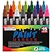 Water Based Premium Paint Pen Markers from U.S. Art Supply - 15 Color Set of Extra Fine Point Tips - Permanent Ink - Works on Most Surfaces Glass, Wood, Metal, Rubber, Rocks, Stone, Arts & Crafts