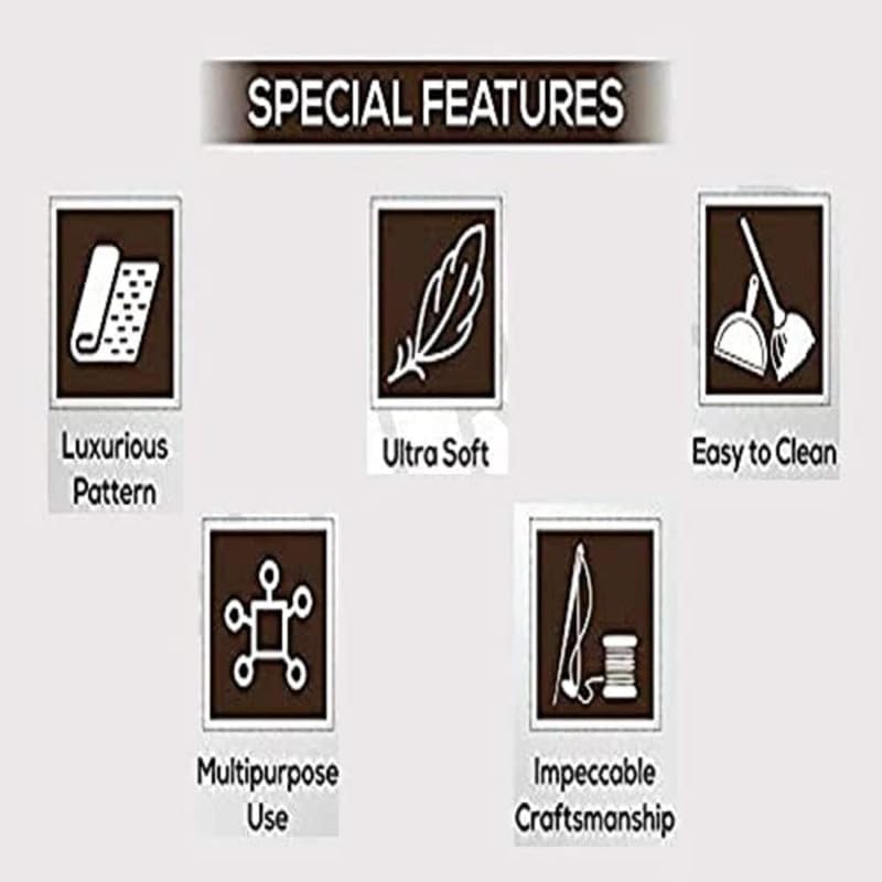 Image of Carpet for Living Room 5 X 7 FEET Modern Soft Shaggy Carpet Thick, Fluffy & 2 inch Pile Shag Rug for Your Kids Room, Bedroom & Livingroom (Dark Beige)