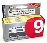 MUNI PALS MP01-1109 NYC Wooden Subway Train Car Nostolgia Series NYC R15 Platinum Mist Broadway–Seventh Avenue Local 9 Train