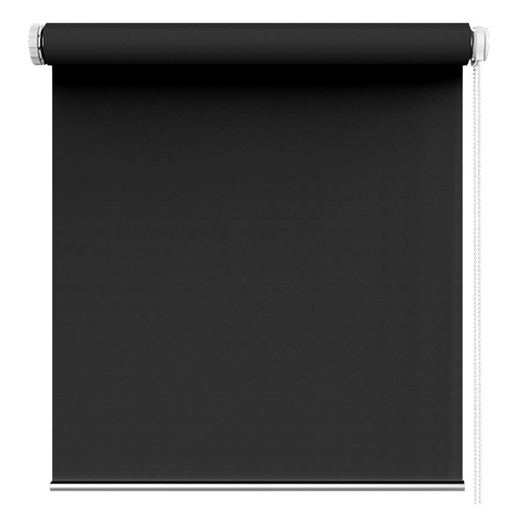Thermorollo ohne Bohren 75 x 190 cm Lichtfilterung/Wasserdicht/Anti, Doppelrollo Duo Rollo Klemmfix, Verdunklungsrollo ohne Bohren Klemmfix, für Alle Fenster ohne Bohren, Schwarz