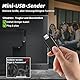 makemate BKM400 Funkkopfhörer für Fernseher, Kabellose TV-Kopfhörer mit USB-Senderset, Keine Audioverzögerung, Plug-and-Play, 50m Reichweite, Klarer Klang, 20 Stunden, Schwarz