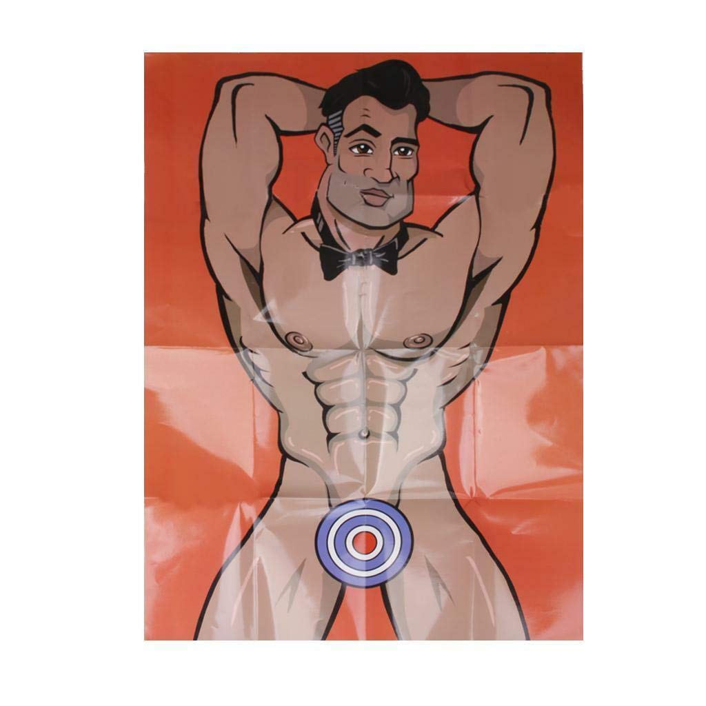 ELECTROPRIME Party Game Stick The Junk On The Hunk Naughty Hilarious Fun Accessory