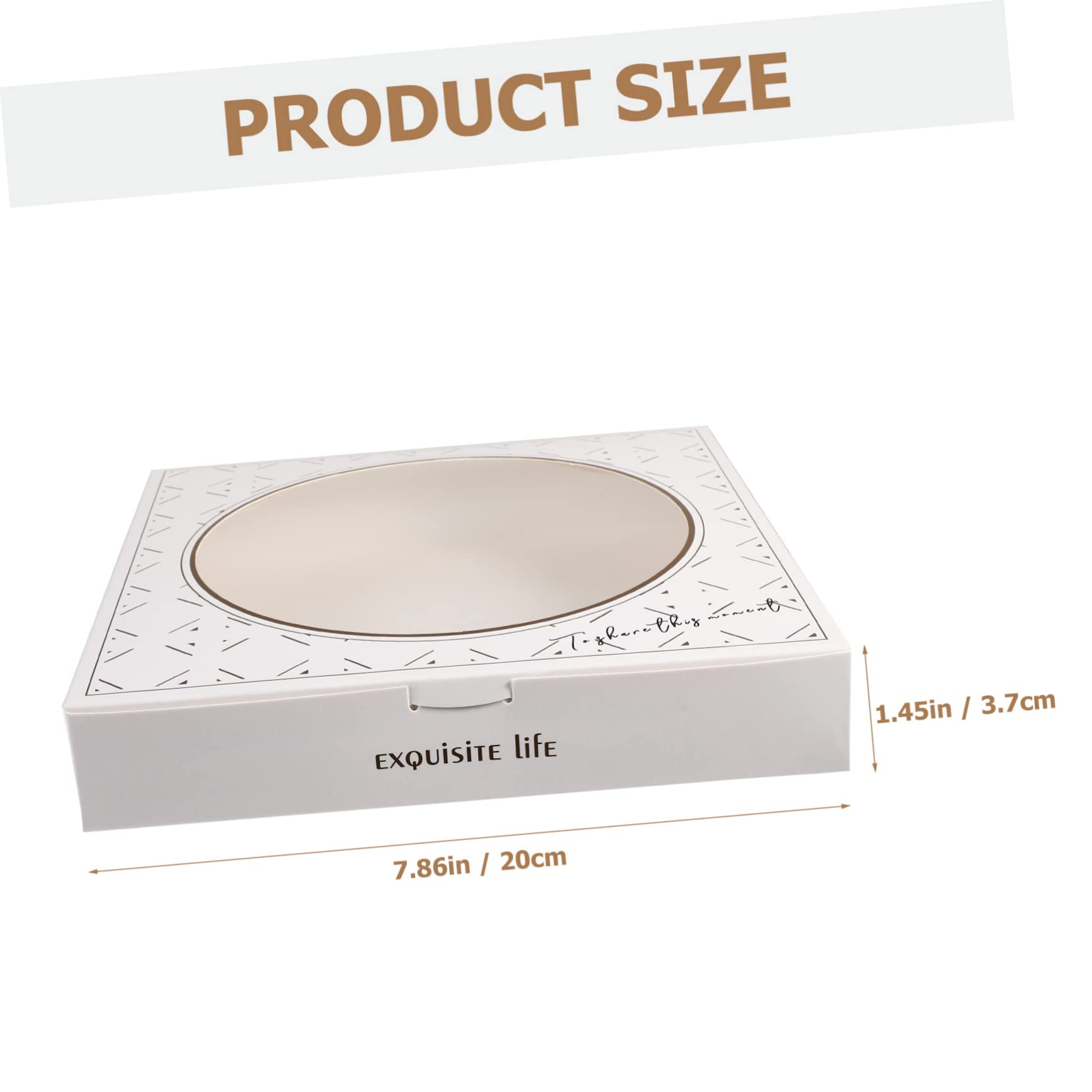 DECOMELODY Sturdy Pizza Dough Container 20pcs Pizza Boxes Riser Paper for Easy Packing Serving