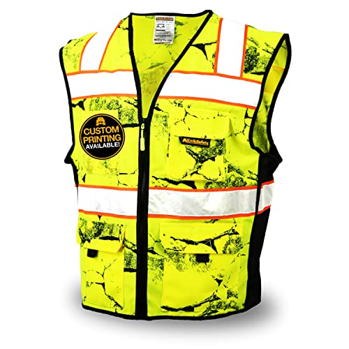KwikSafety (Charlotte, NC) UNCLE WILLY’S WALL Safety Vest (10 POCKETS) Class 2 ANSI OSHA High Visibility Reflective Camo Heavy Duty Mesh Zipper HiVis Construction Work HiViz Men | Yellow Black Medium KwikSafety (Charlotte, NC) UNCLE WILLY’S WALL Safety Vest (10 POCKETS) Class 2 ANSI OSHA High Visibility Reflective Camo Heavy Duty Mesh Zipper HiVis Construction Work HiViz Men | Yellow Black Medium