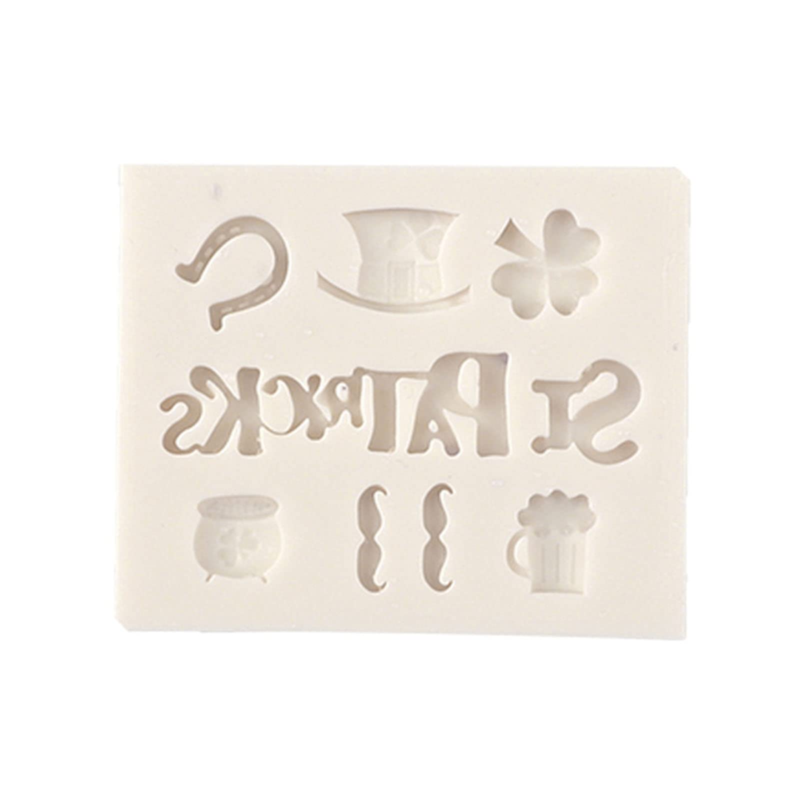 carotoe Baking Silicones Molds Irish Hat Fondant Molds Chocolate Candy Cake Cupcake Decorating Tool for Holiday Party Irish Hat Holiday Silicones