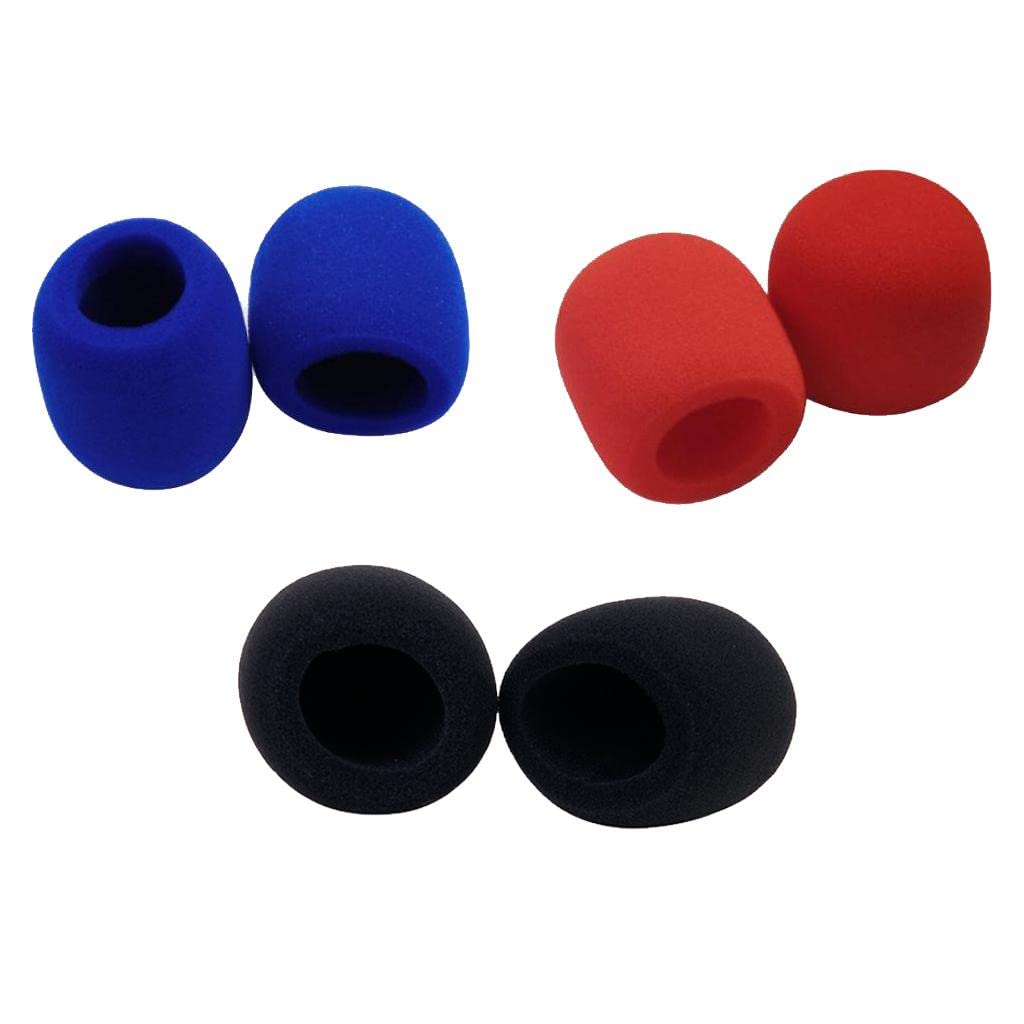 ATORSE 3 Pairs of Microphone Audio Mic Windshield Wind Shield Sponge Foam Grill Cover-picture-13