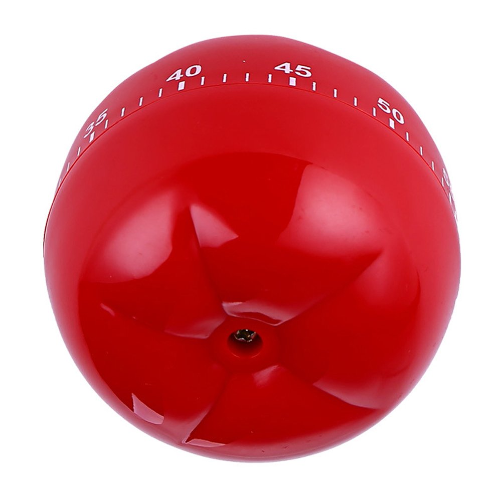 Tomato Mechanical Kitchen Timer,60 Minutes Vegetable Cartoon Timer Ringing Alarm (Tomato)