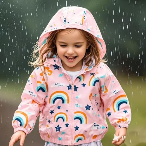 Image of TUIJI Toddler Jacket Hooded Trench Lightweight Windbreaker