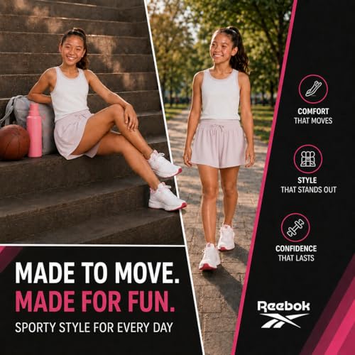 Image of Reebok Girls 2-Piece Short Set - Sleeveless Tank Top & Butterfly Shorts