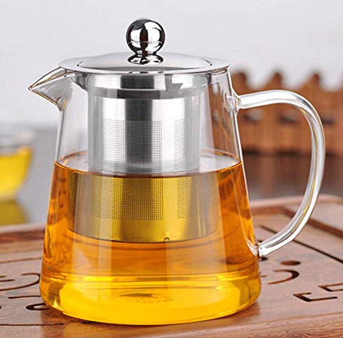 WINIAER - Teiera in vetro da 750 ml, con infusore