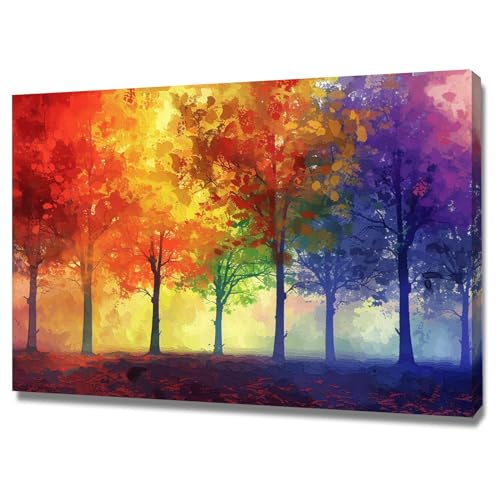 Poster Bois d'Automne Encadré 50x70cm pour Habiller un Mur Vide