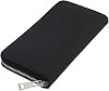 Italian Genuine Leather Wallet For Women Credit Card Organizer Zip Around - Black
