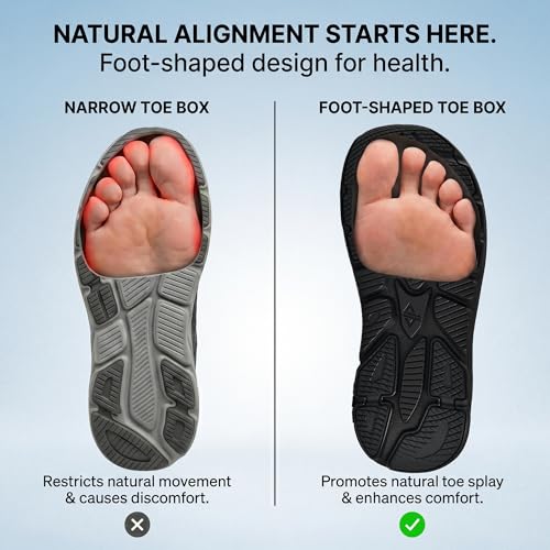 Image of JACKSHIBO Wide Toe Box Shoes Women Zero Drop Arch Support Wide Sneakers