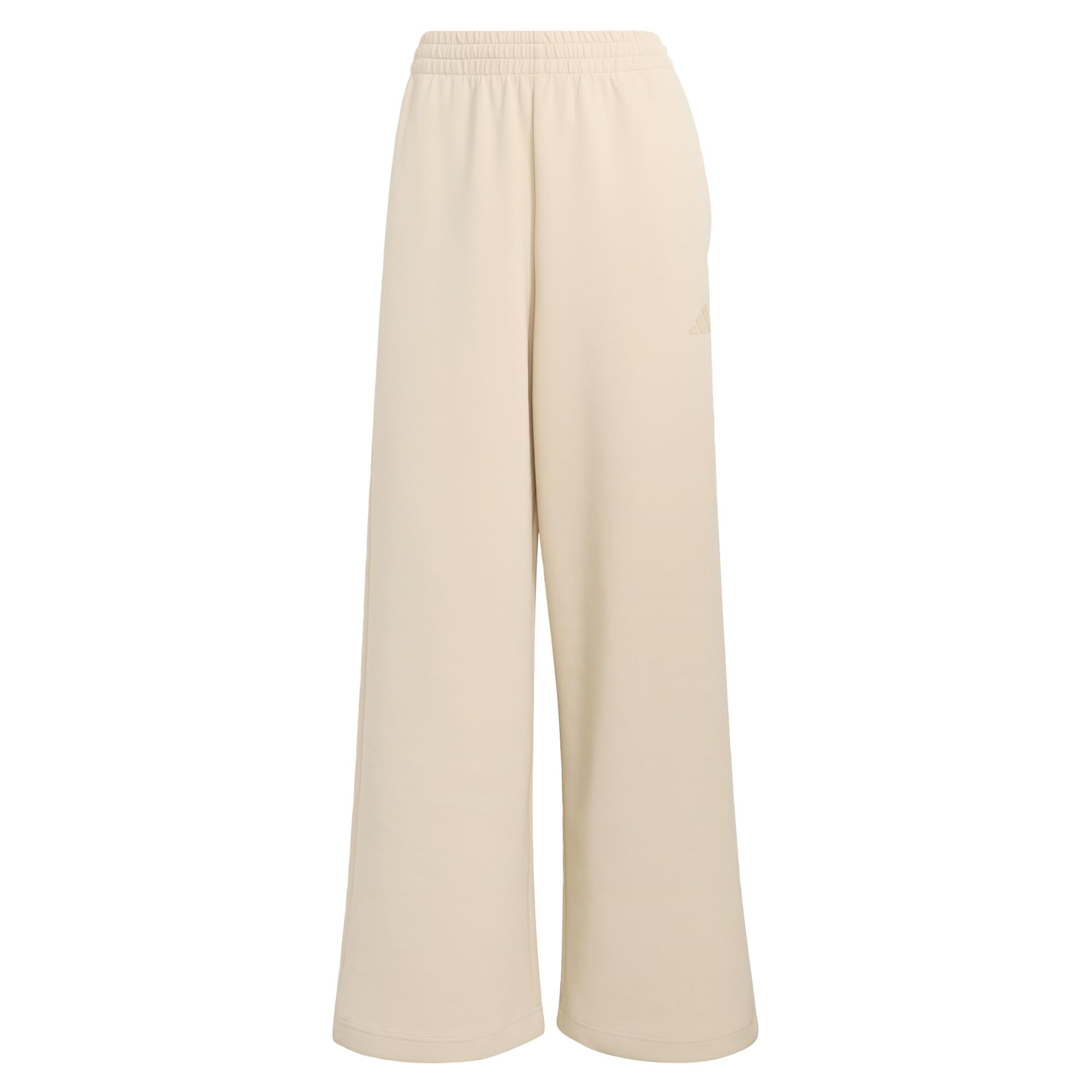 adidas Soft Lux Straight Leg Pants, Beige, Size Xl, Inside Leg Regular, Women