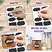 Premium Chalkboard Labels - Removable Blackboard Sticker Labels for Jars, Reusable with Erasable White Chalk Marker Included (96 Pack, Black)