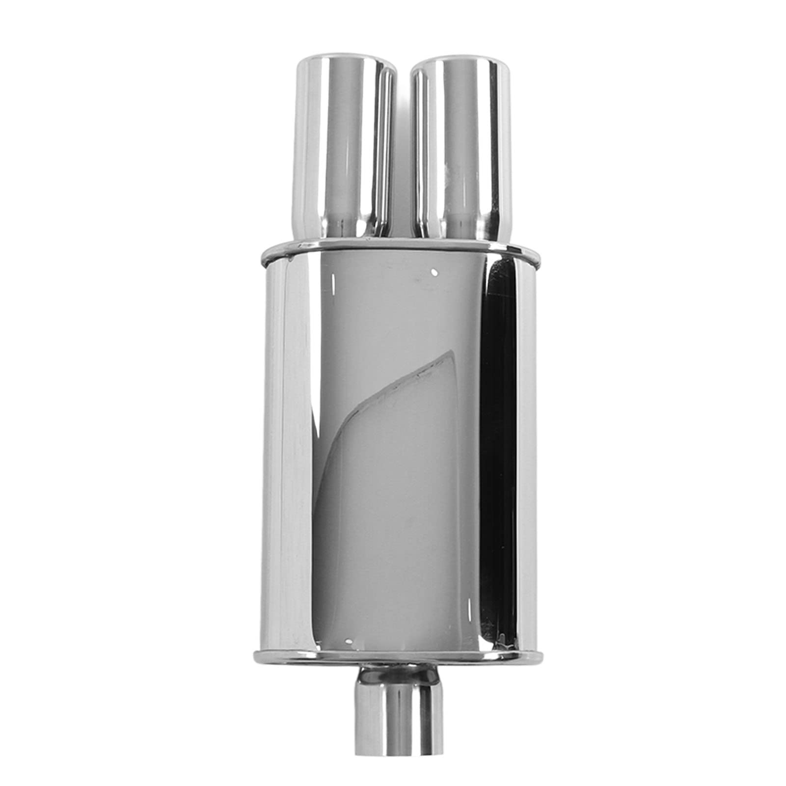 Tubo De Escape Doble 63mm Entrada 2 Salidas Acero Inoxidable Universal Para Modificación De Vehículos Compatible Con Varios Modelos Silenciador De Alto Rendimiento