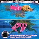 Dogcheer Dog Life Jacket with Double Rescue Handle, Reflective Dog Harness Life Vest for Swimming Boating, Adjustable Pet Swim Vest Puppy Flotation Device DFD for Small Medium Large Dogs - Pink XS - Image 3