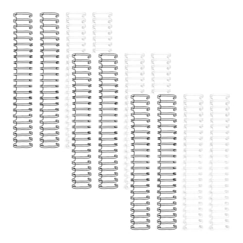 We R Makers spinacze do bindowania 2,5 cm, czarno-białe, zestaw 3 szt. (łącznie 12 sztuk) | do bindownicy Cinch Book | dzienniki, planery i albumy do scrapbookingu