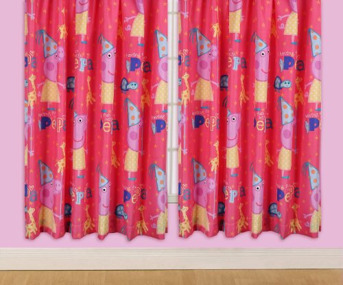 Character World 72-inch Peppa Pig Funfair Curtains