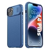 Nillkin CamShield Pro Case for iPhone 14 Plus Phone Case with Slide Camera Cover, Back Cover Compatible with iPhone 14 Plus 5G case 6.7'' (Blue)
