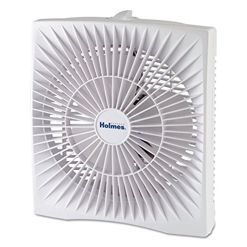 Holmes HABF120WN 10-Inch Personal Size Box Fan, Plastic, White